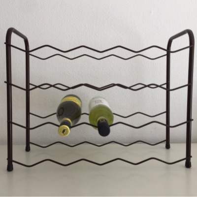 Brown wine rack